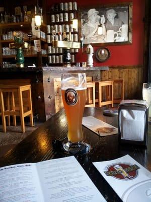 Stopped in at Prost! for a light lunch. After a few sips of delicious Franziskaner Weissbier I'm all about it!