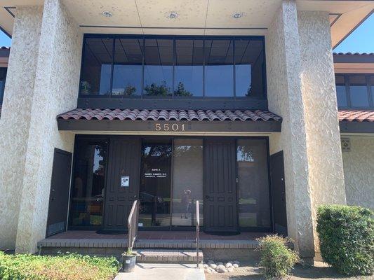 Front door facing Visalia Medical Clinic