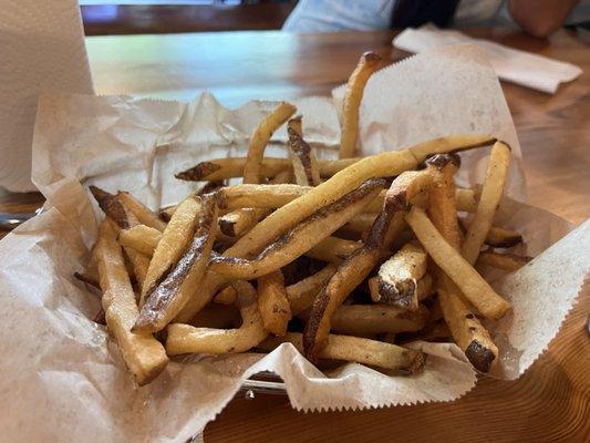 Free basket of fries each month with their app!