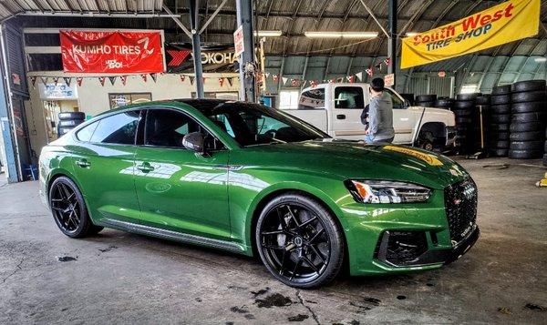 Audi RS5 with Brixton wheels