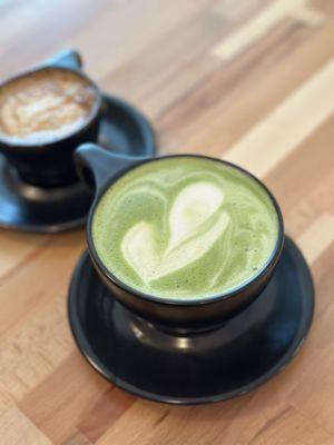 06.2024 Matcha and cappuccino