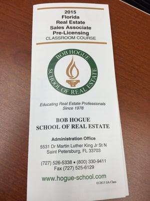 Florida real estate best pre-licensing classroom courses available