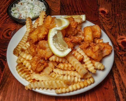 Fried shrimp platter