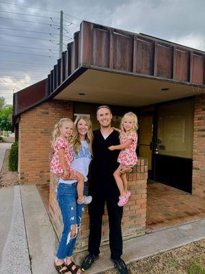 Dr. Brad Smith with his family