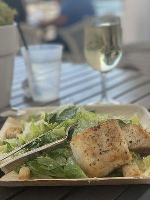 Caesar Salad + grouper