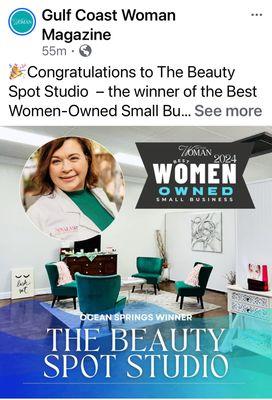 Voted Best Woman Owned Business in Ocean Springs MS