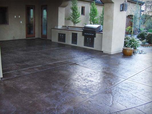 Allegiant is well known for our stamped and colored concrete.