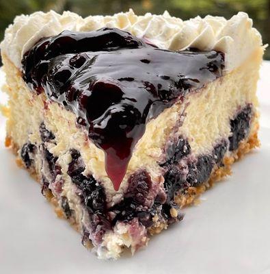 Gluten-free blueberry cheesecake