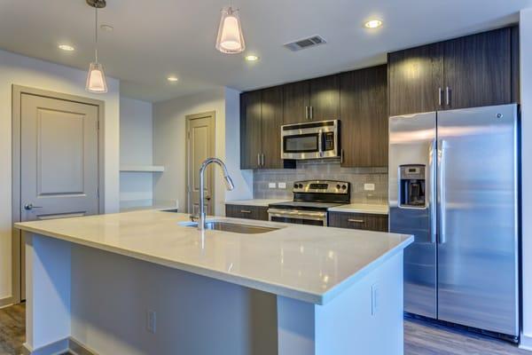 I love the quartz counter tops!