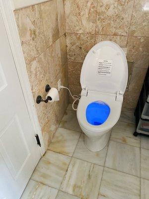 New toilet with bidet