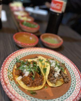 Taco De Alpastor and Asada.