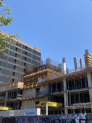 Scryscraper (400+ residential units) being built next to BART 19th St Station