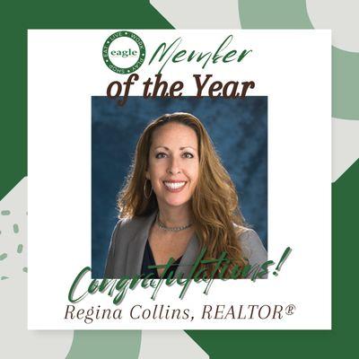 Regina Collins was Awarded the Eagle Chamber Business of the Year Award for 2023