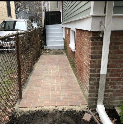 New paver walkway