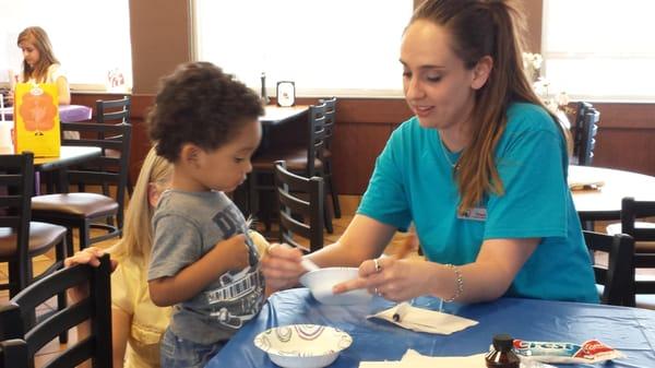 Fun times with the kiddos making their own flavored toothpaste! 