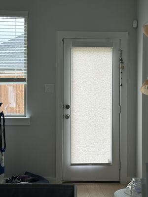 Door blind installation