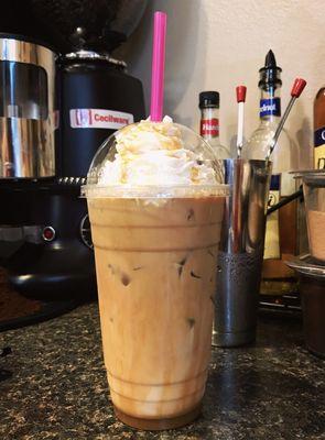 Iced Salted Caramel Macchiato.