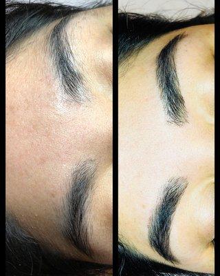 We also tint eyebrows! This makes the brows look fuller without the need of make up!