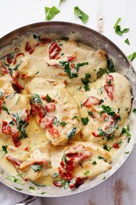 DELICIOUS Tuscan Creamy Keto Chicken