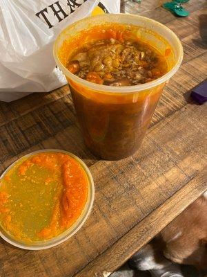 Cold Bo Kho with fat congealed at the top