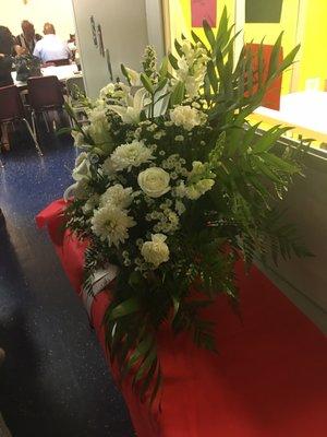 Funeral flower arrangement