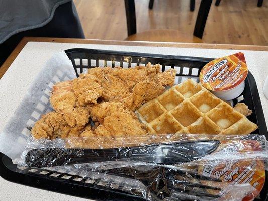 Chicken and waffles