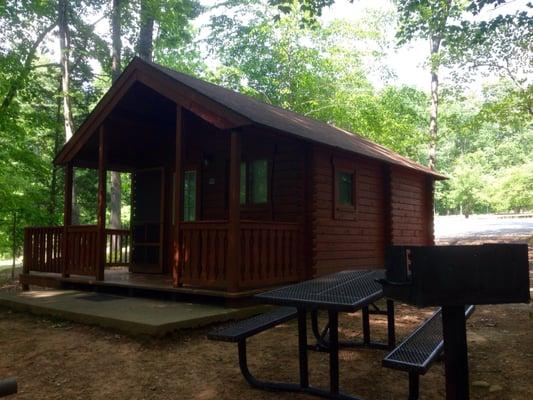 Back view of cabins.