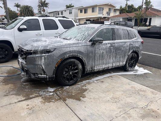 Foam wash