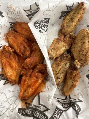 Original hot and lemon pepper 10 Pieces Classic Wings Combo