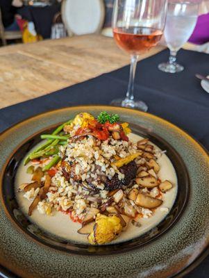 Vegan Napoleon (stacked roasted veggies)!