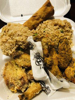 10 Piece Wings and Fried Rice Combo add Egg roll