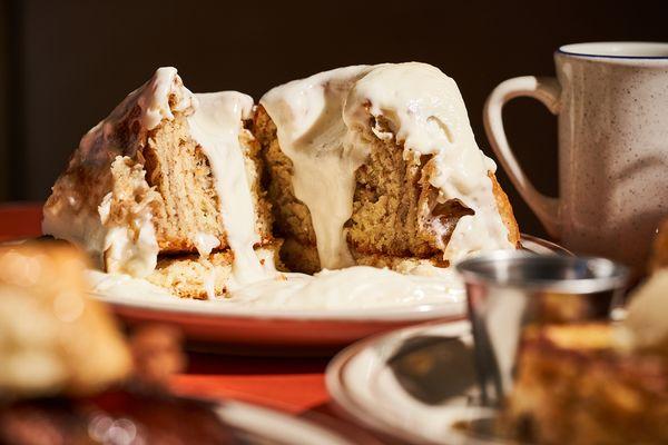 Atomic Cowboy home of Denver Biscuit Co & Fat Sully's NY Pizza, Giant Biscuit Cinnamon Roll