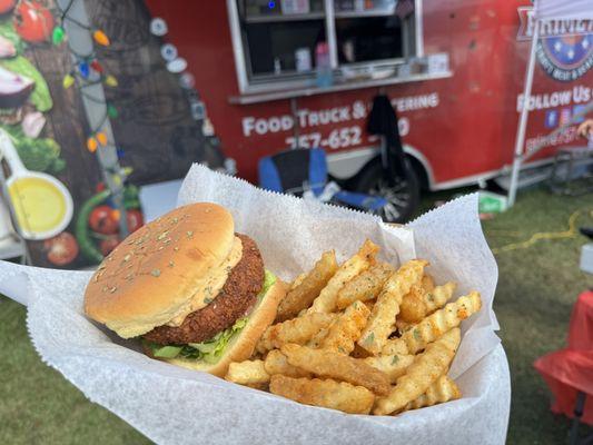 Crab cake burger