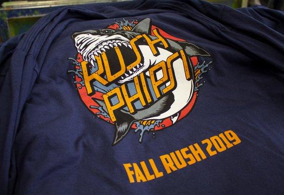 Fall Rush 2019 Screen Printing Shirt