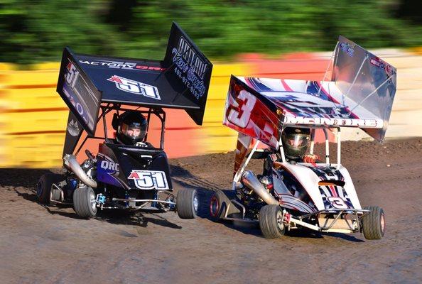 Trevor and Jett Racing in the Open Outlaw 500 class.