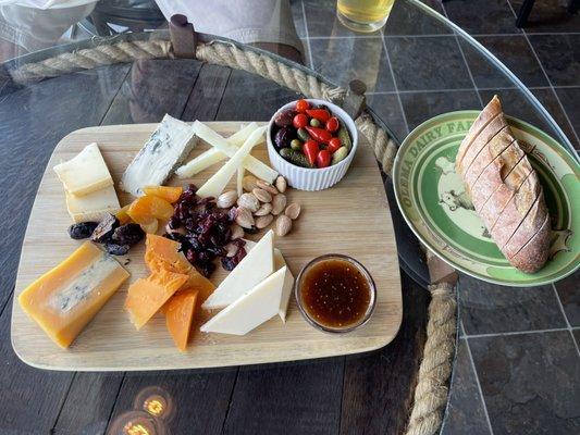 Cheese board with awesome accompaniments