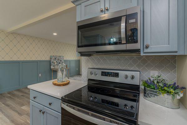 Kitchen in the home we constructed.