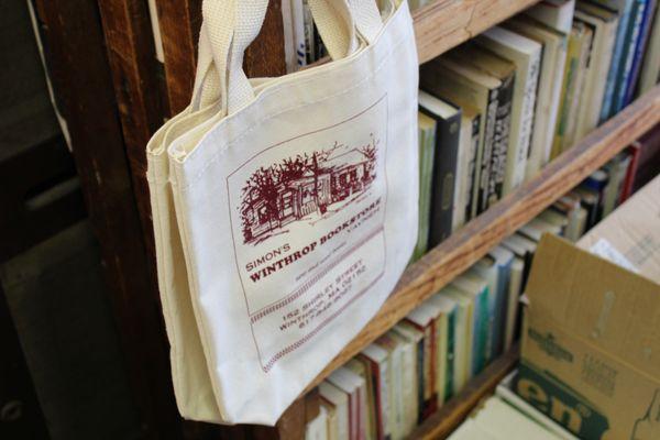 bookstore branded tote bags