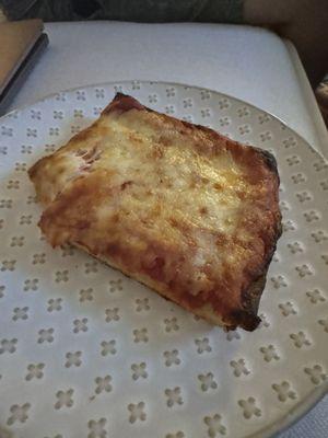 Sicilian cheese pizza