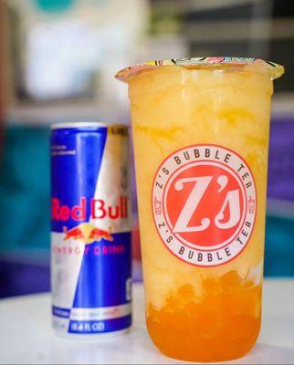 Z's Red Bull Boba.... You can get this over ice or frozen like a slushie