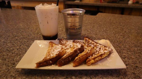 French toast with a Buffalo Milk chaser. Great way to start the day!