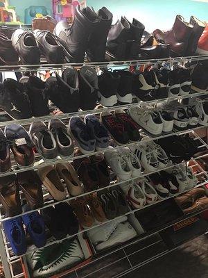 Large shoe selection