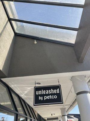 Unleashed by Petco Store Front, Greenhouse Marketplace Shopping Center, San Leandro, CA.