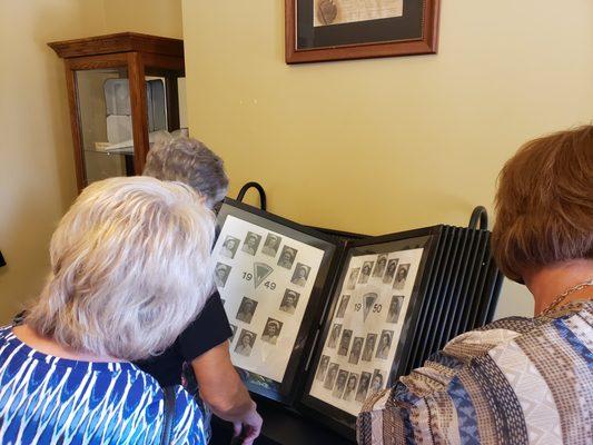 The Ruth Brant Maguire School of Nursing display.