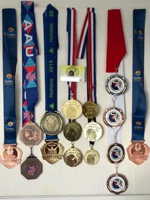 A few of of my medals.