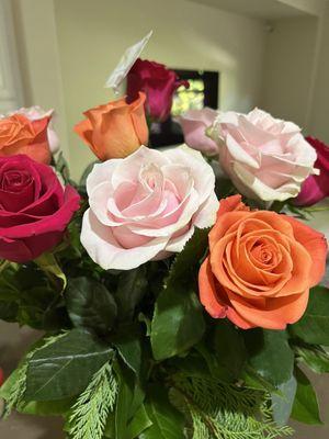 Beautiful and colorful bouquet of flowers