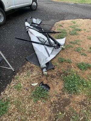 Jerry's RV had a used roller to help me fix my awning after it got ripped off in the wind.