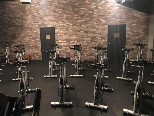 Spin cycling room.