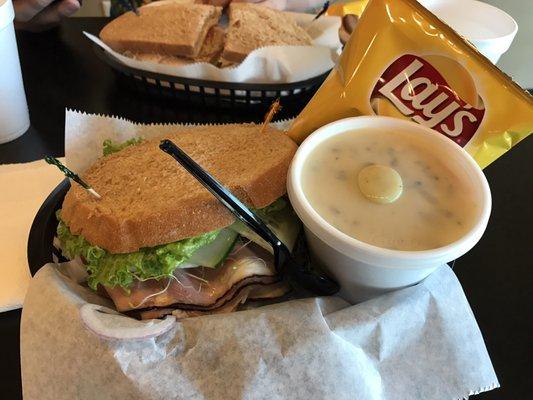 Half Build Your Own sandwich with soup.