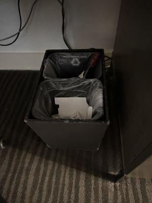 full garbage bin when I checked in.